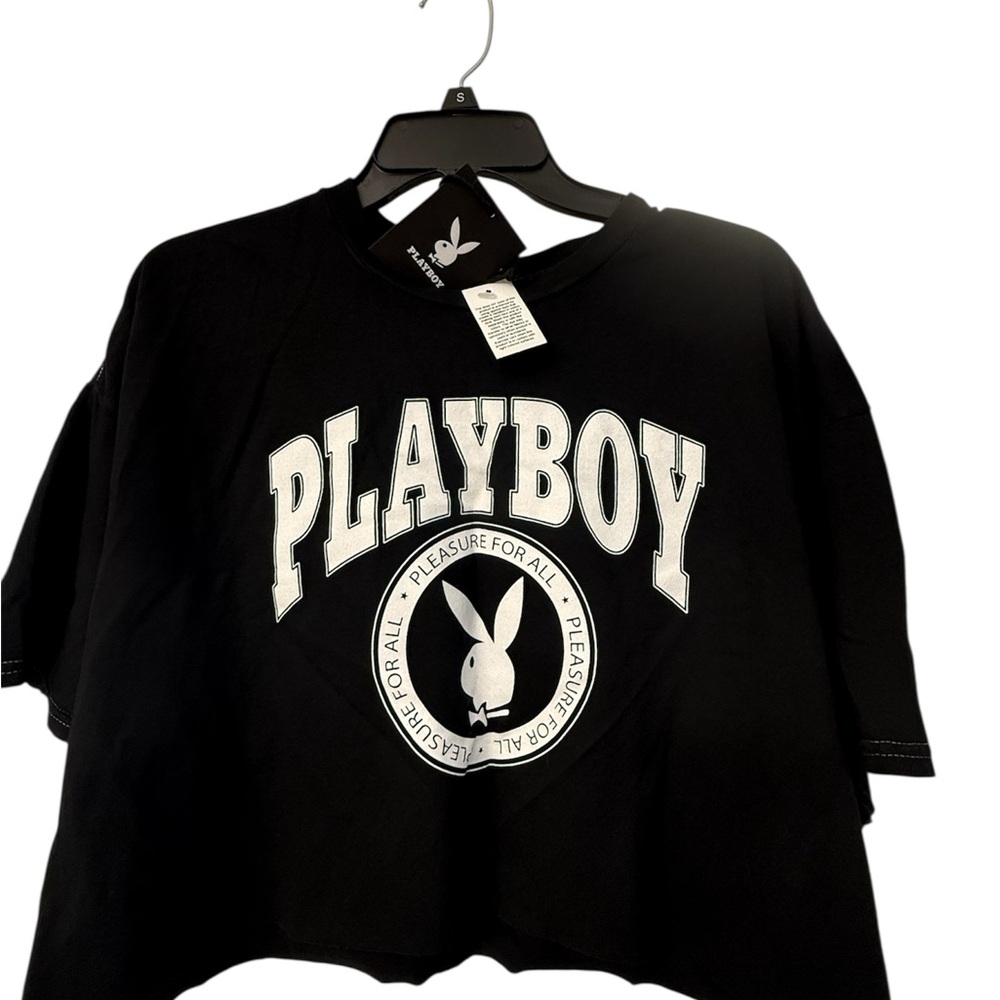 PLAYBOY Kids Black Graphic Tee